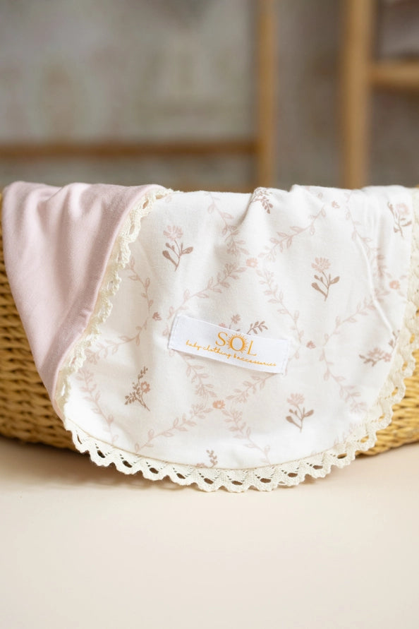 Vintage Rose Bamboo Blanket