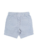 Rugged Butts Boys Blue Seersucker Pull-On Shorts