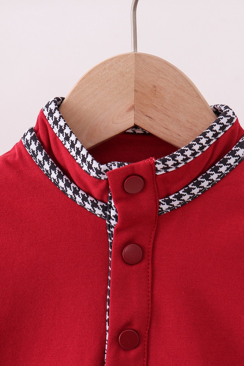 Premium Maroon Alabama Embroidery Top