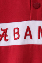 Premium Maroon Alabama Embroidery Ruffle Top