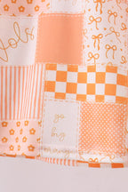 Orange Tennessee Patchwork Bloomer Set