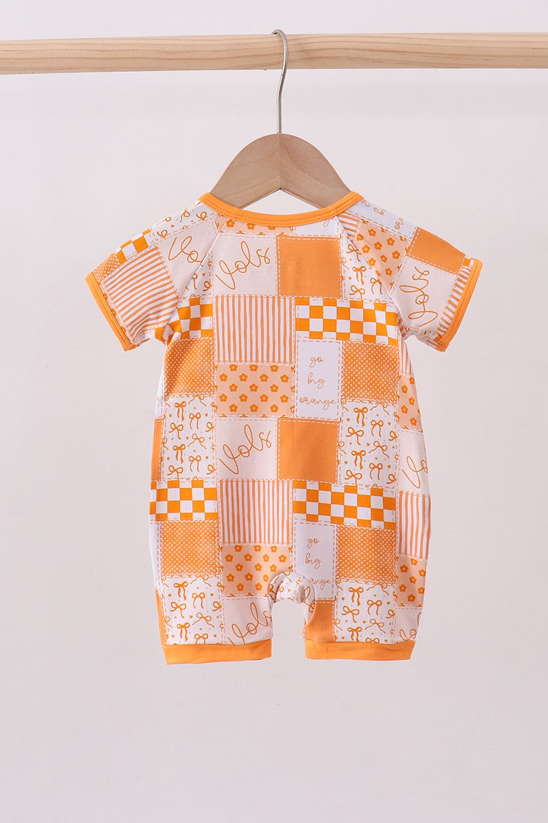 Tennessee Floral Checkered Bamboo Romper