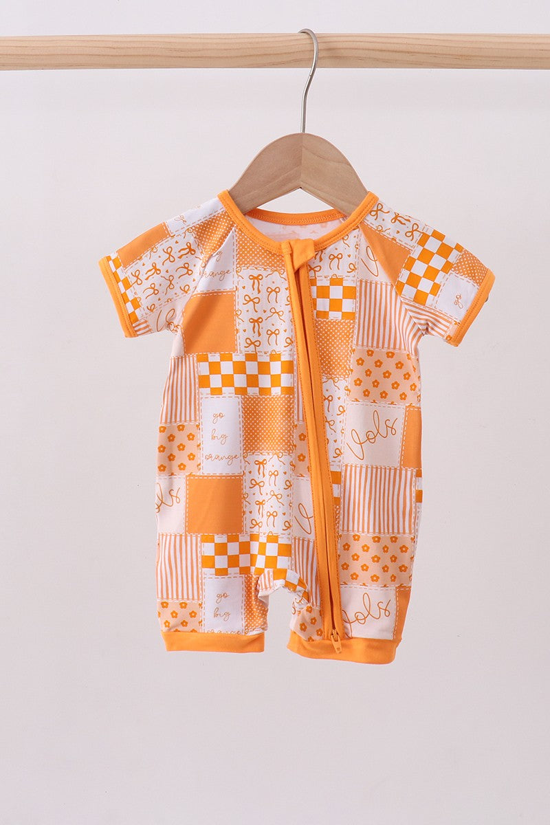 Tennessee Floral Checkered Bamboo Romper
