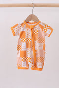 Tennessee Floral Checkered Bamboo Romper