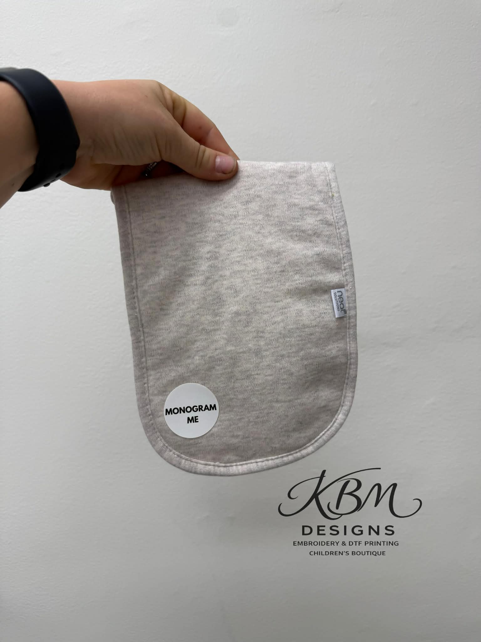 Burp Cloth Custom Embroidery Included