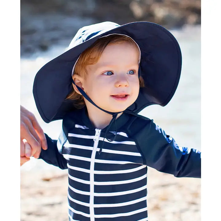 Kids Navy Sun Protective Hat