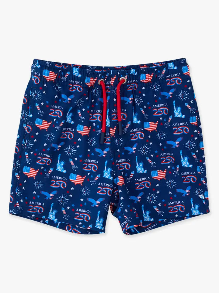 Boys America250® Performance Hybrid Swim Trunks
