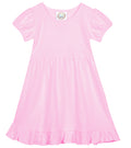 BB Blank Short Sleeve Empire Waist Ruffle Dress