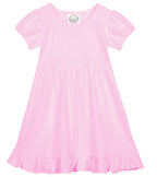 BB Blank Short Sleeve Empire Waist Ruffle Dress
