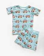 Bamboo Baby Shorts Set Retro Beach