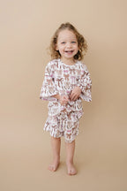 Lucky Panda Shorts Set | Mocha Bows