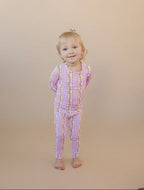 Bamboo Two Piece Set Gingham & Flowers