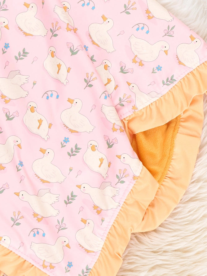 Marie Nicole Quack & Bloom Ruffle Blanket