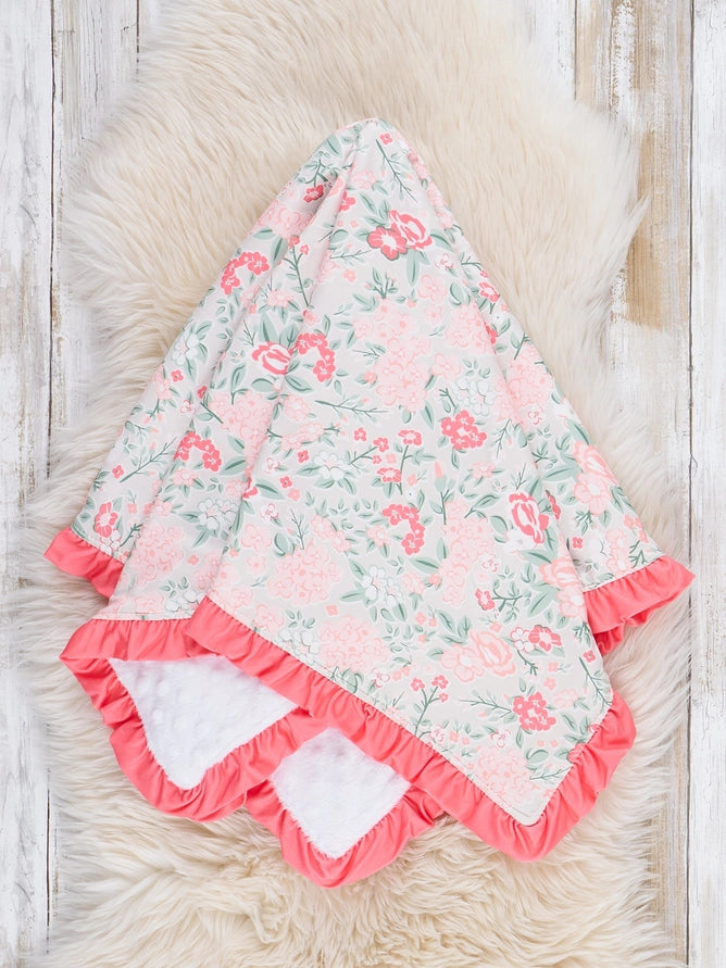 Marie Nicole Rosebud Ruffle Blanket