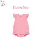 Infant & Toddler Polyester Flutter Sleeve Baggy Bubble Romper