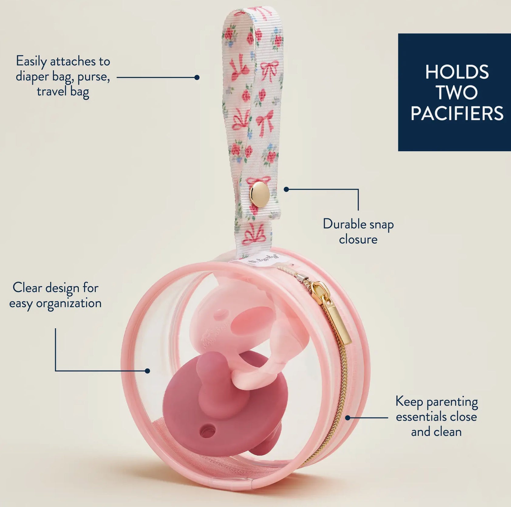 Itzy Paci Case™ - Ribbons & Roses