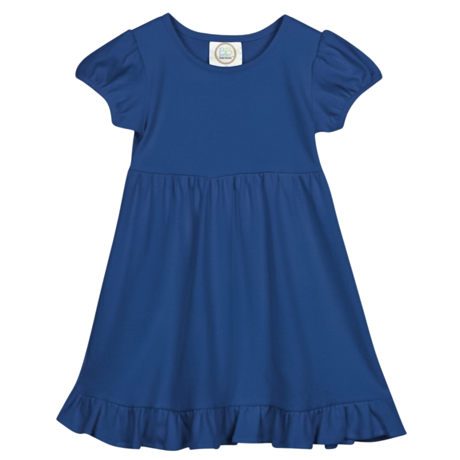 BB Blank Short Sleeve Empire Waist Ruffle Dress