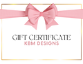 KBM Designs Gift Card