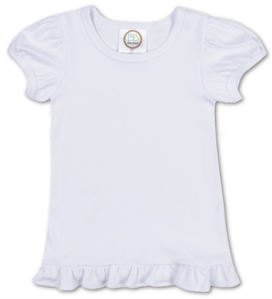 Short Sleeve Ruffle Tee