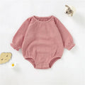 Infant organic cotton muslin bubble romper Desert Rose
