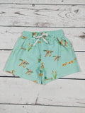 Boy Green Mallard Swim Shorts