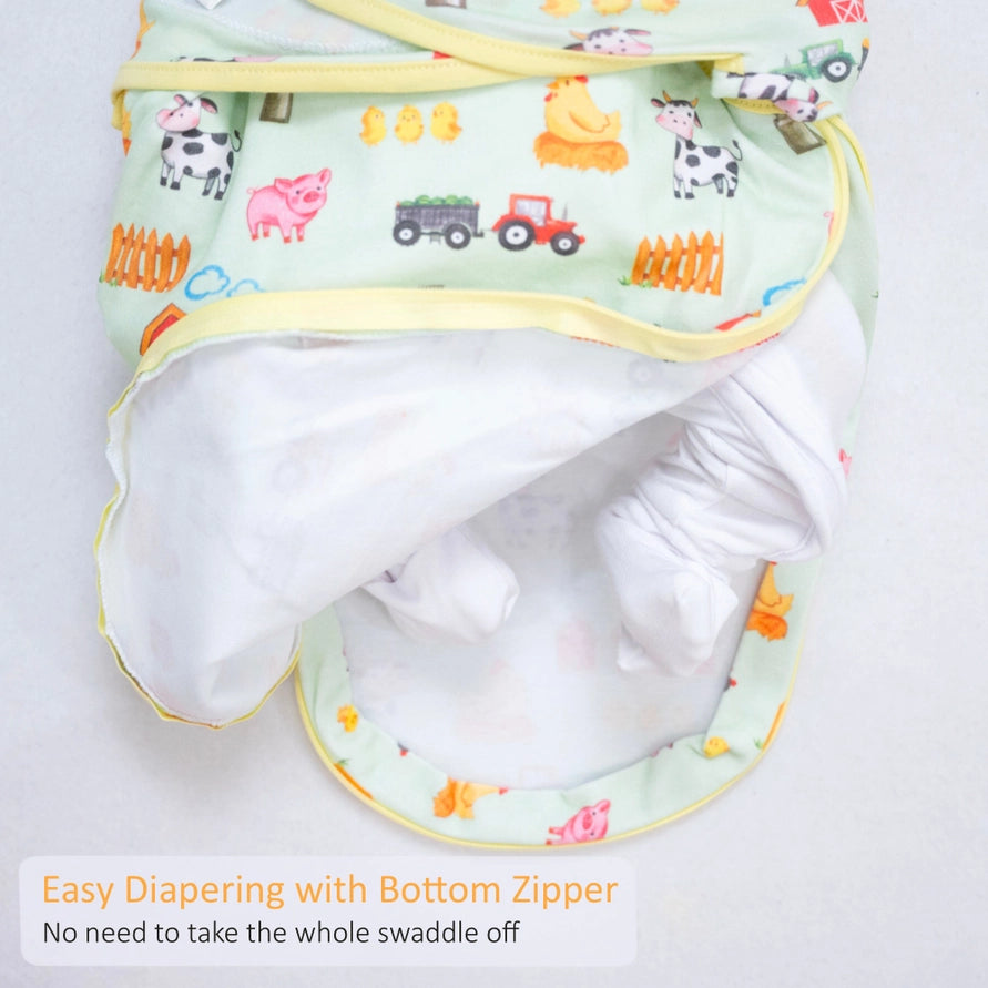Little Farmer Baby Sleep Swaddle 100% Organic Cotton