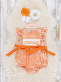 Tennessee Smocked Gingham Bubble Romper