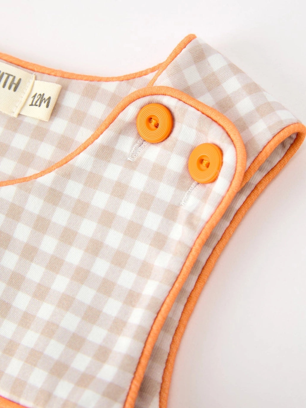 Thanksgiving Gingham Embroidered JonJon