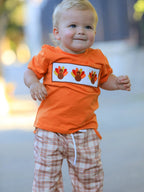 Turkey Plaid Boys Pants Set
