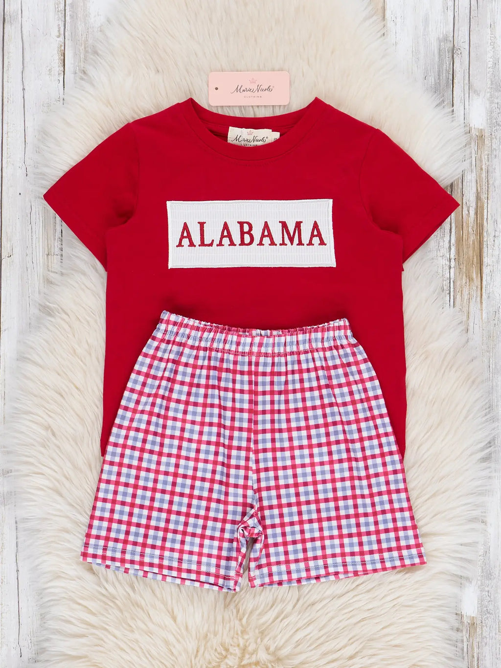 Alabama Smocked Gingham Outfit