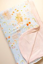 SOL Kitty Meadow Bamboo Blanket