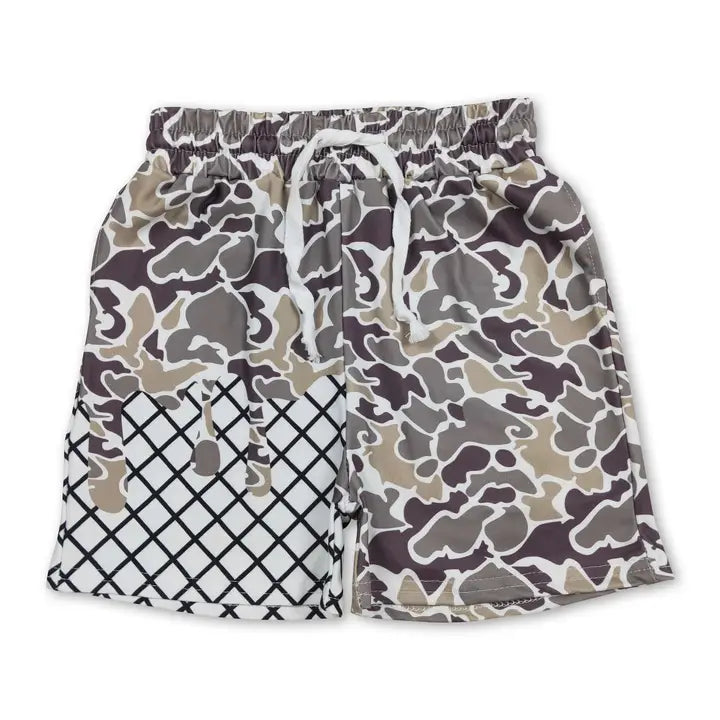 Camo Ice Cream Sprinkle Baby Boy Summer Shorts