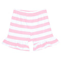 Girl's Striped Ruffle Shorts