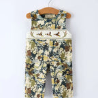 Rylee Faith Camo Duck Smocking Embroidery Baby Boy Romper