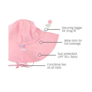Kids Pink Sun Protective Hat