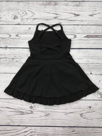 Black Girls Athletic Dress with Ruffle