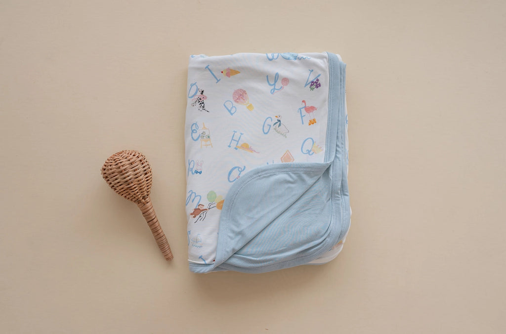 SOL Alphabet Bamboo Blanket