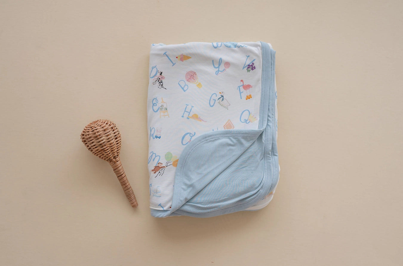 SOL Alphabet Bamboo Blanket