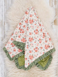 Marie Nicole Forest Petals Floral Blanket