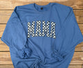 Checkered Mama Distressed Crewneck