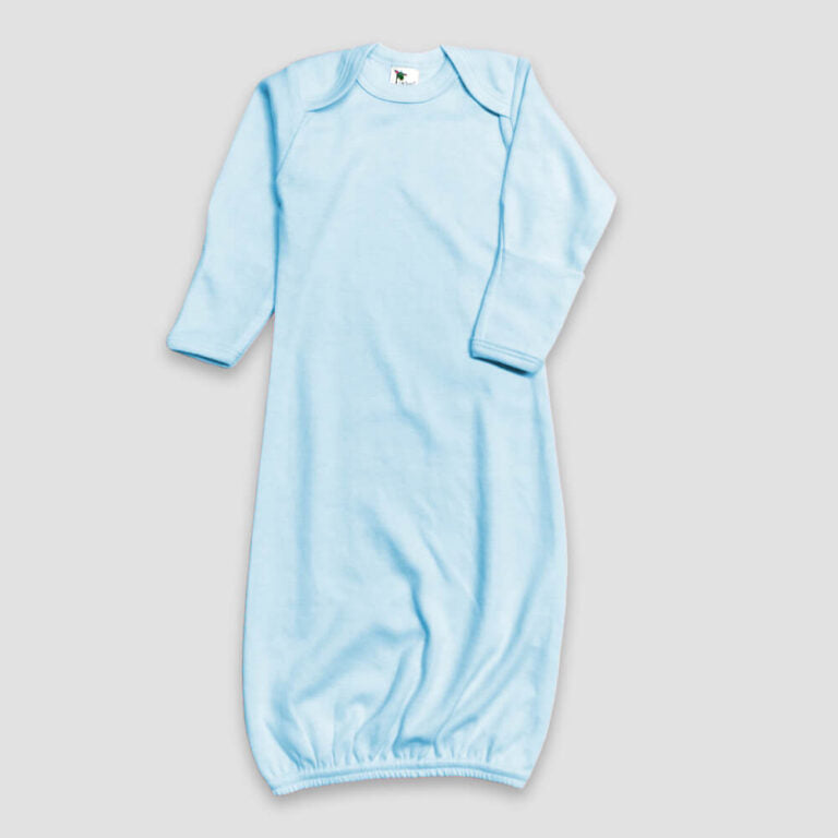 Baby Nightgown With Fold Over Mittens – Polycotton Blend