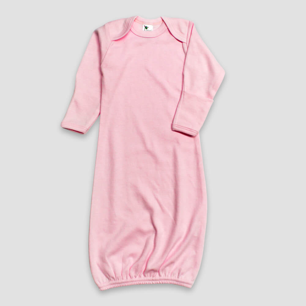 Baby Nightgown With Fold Over Mittens – Polycotton Blend
