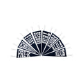 Back to School Pennant Navy/White