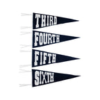 Back to School Pennant Navy/White
