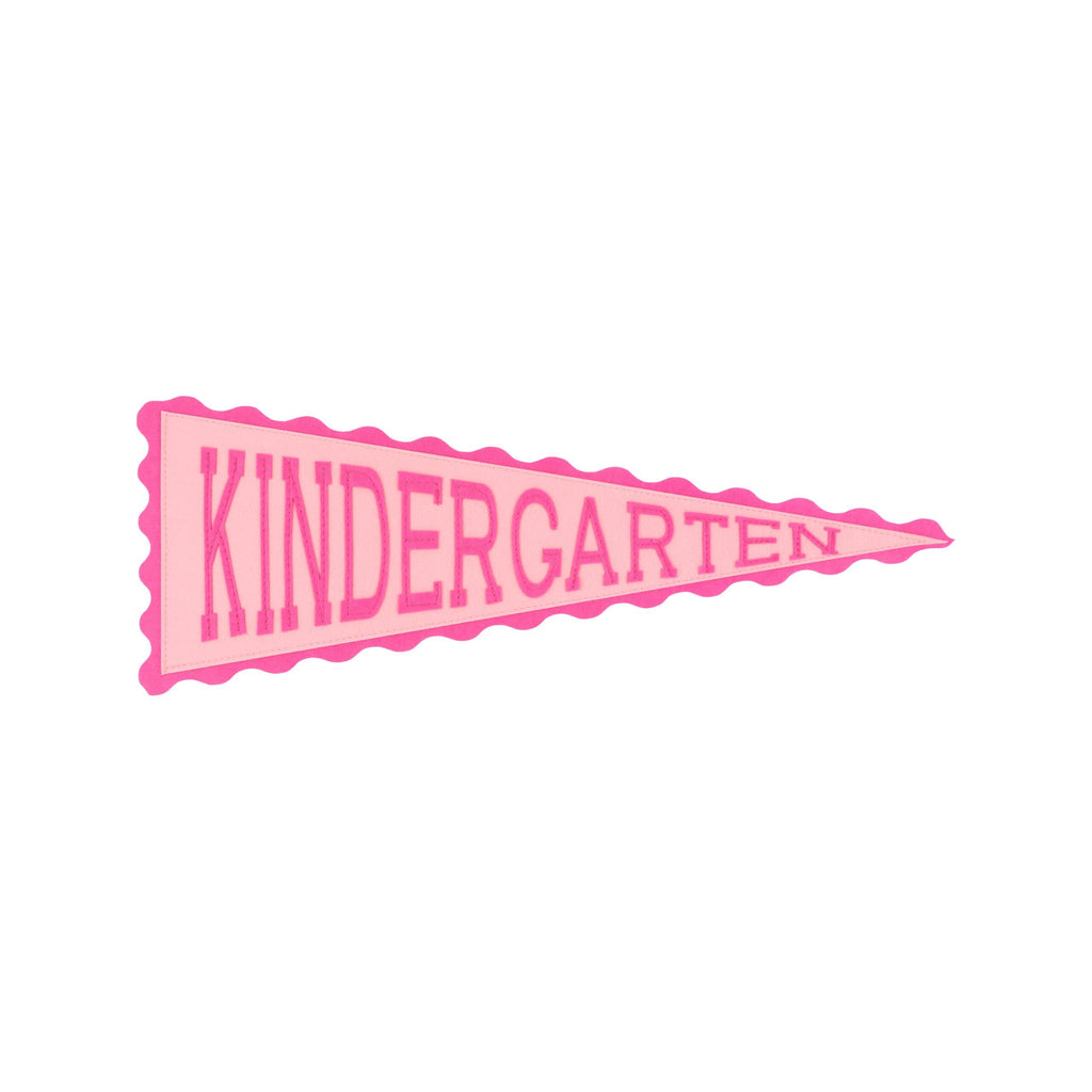Back to School Picture Perfect Scalloped Pennant Pink/Dark Pink