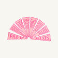Back to School Picture Perfect Scalloped Pennant Pink/Dark Pink