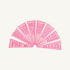 Back to School Picture Perfect Scalloped Pennant Pink/Dark Pink