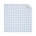 The Beaufort Bonnett Blue Gingham Blanket